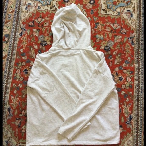 NWOT Rae Dunn Red “LOVE.” Heather-Gray Super Soft Hoodie Small - Picture 4 of 5